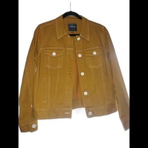 Mustard color jean jacket, S, Mod cloth